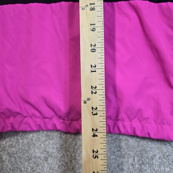 Victoria's Secret Pink Sherpa Hood Lined Anorak 1/2 Zip Logo Windbreaker Sz XS-S - Picture 3 of 12
